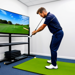 Golf Rehabilitation Evaluation**

"A sports physiotherapist analyzing a golfer's swing using video analysis equipment in a bright, modern clinic. The golfer is fully clothed in athletic wear, demonstrating a golf swing. Focus on the diagnostic process and technology. Safe for work, appropriate content, fully clothed, professional setting, perfect anatomy, natural proportions, well-lit photography, high quality."

**
