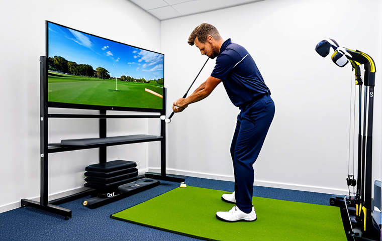 Golf Rehabilitation Evaluation**
"A sports physiotherapist analyzing a golfer's swing using video analysis equipment in a bright, modern clinic. The golfer is fully clothed in athletic wear, demonstrating a golf swing. Focus on the diagnostic process and technology. Safe for work, appropriate content, fully clothed, professional setting, perfect anatomy, natural proportions, well-lit photography, high quality."
**
