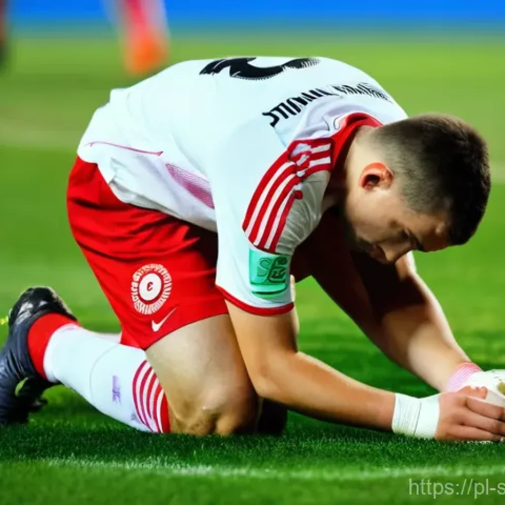 스포츠재활 사례 분석  축구 선수 - **Prompt Title: The Impact of Injury: A Polish Footballer's Moment of Truth**
    **Image Descriptio...