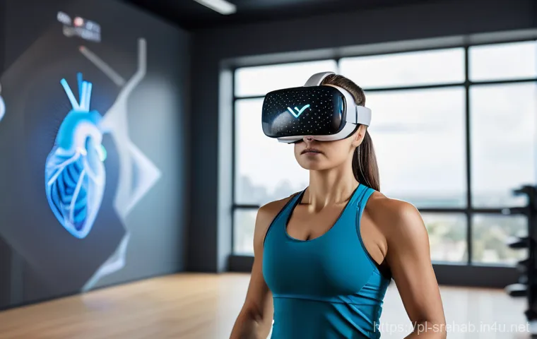 스포츠재활과 심폐 기능 강화 프로그램 - Prompt 1: Futuristic Rehabilitation in a Polish Clinic**